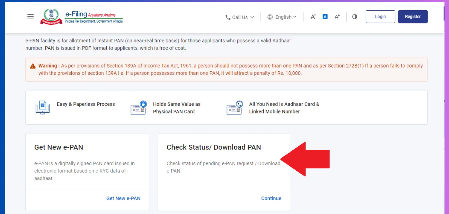 PAN Card Download Online